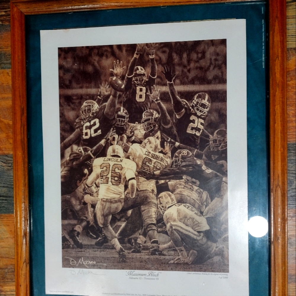 Daniel Moore Autographed Maximum Block 1-5000 print